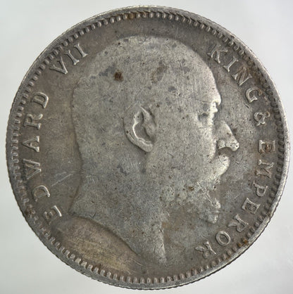 1907 India One Rupee Silver Coin | Collectable Grade