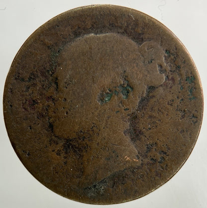 1847 Victoria Farthing Coin | Fair Grade
