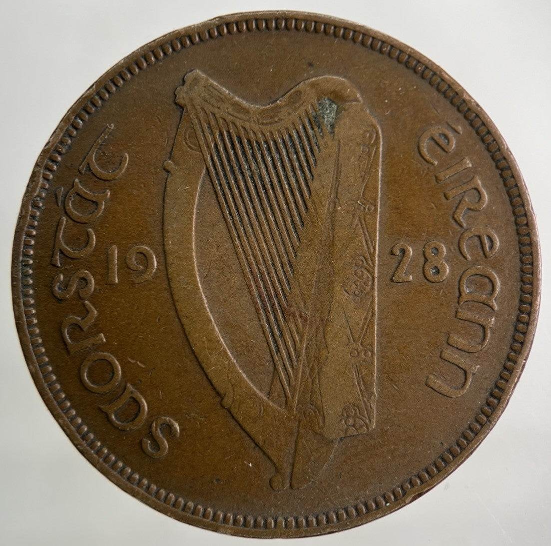 1928 Irish Ireland One Penny Coin | Collectable Grade