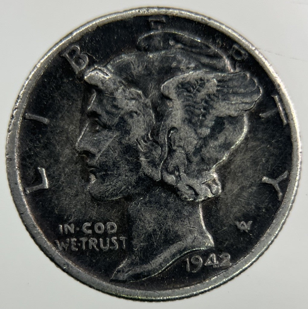 1942 US USA Mercury Dime Silver Coin | Collectable Grade