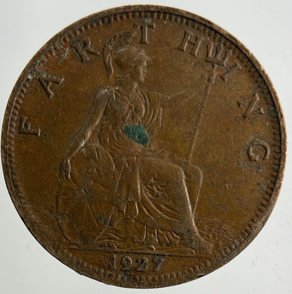 1927 George V Farthing Coin | Fine Collectable Grade