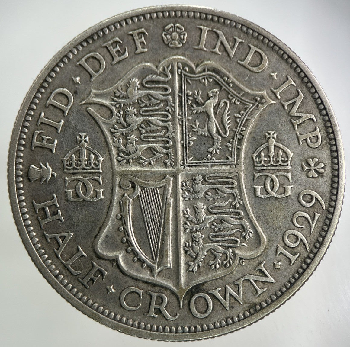 1929 George V Half - Crown Silver Coin | Very High Grade