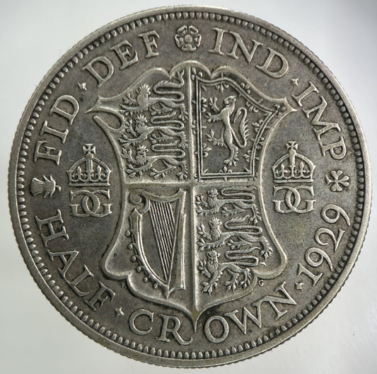 1929 George V Half - Crown Silver Coin | Very High Grade