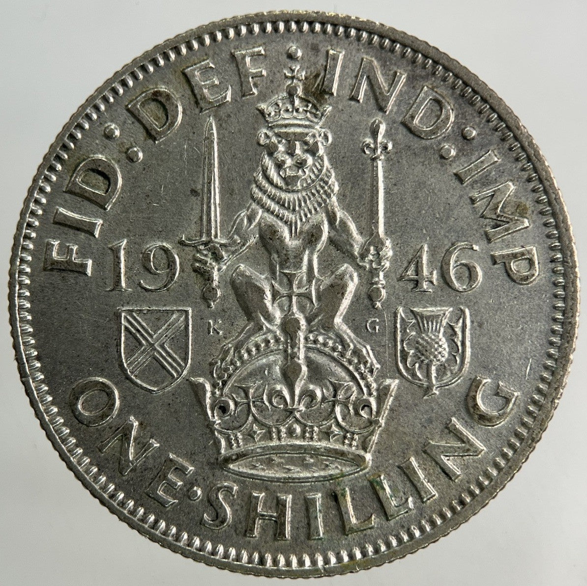1946 George VI Shilling Silver Coin | Very High Grade