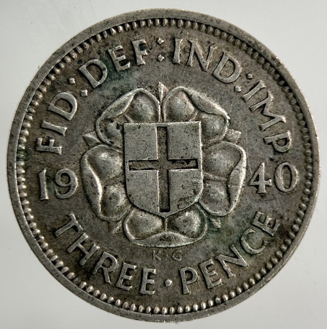 1940 George VI Threepence Silver Coin | Collectable Grade