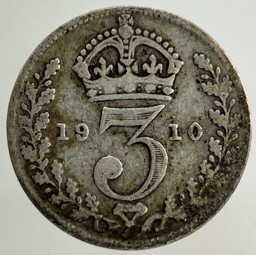 1910 Edward VII Threepence Silver Coin | Collectable Grade