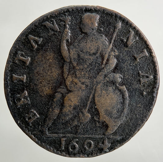 1694 William III 3rd & Mary Farthing Coin | Fine Collectable Grade