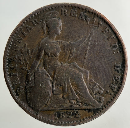 1822 George IV Farthing Coin | Collectable Grade