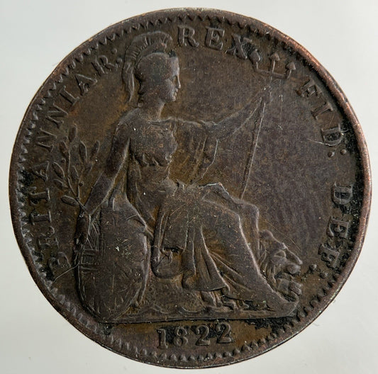 1822 George IV Farthing Coin | Collectable Grade