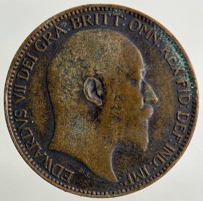 1909 Edward VII Farthing Coin | Fine Collectable Grade