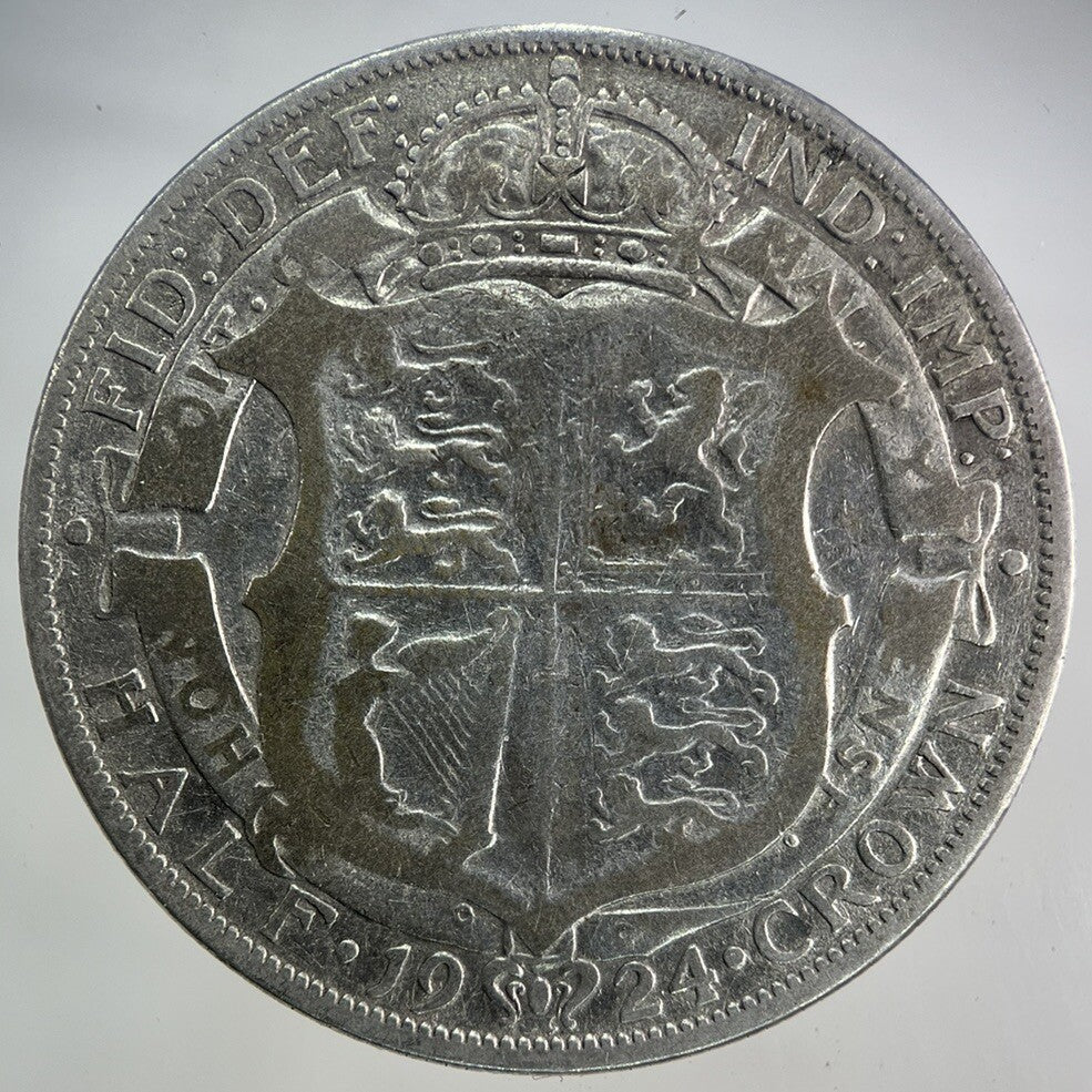 1924 George V Half - Crown Silver Coin | Collectable Grade