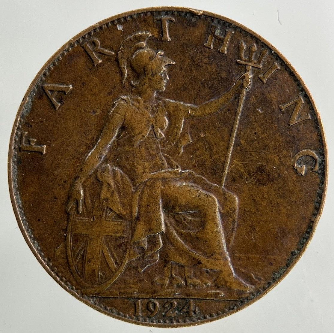 1924 George V Farthing Coin | Fine Collectable Grade