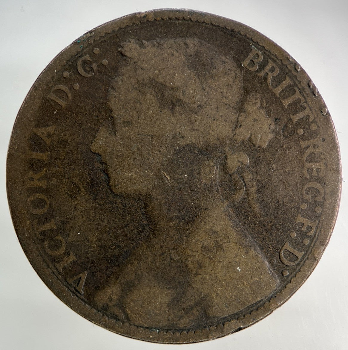 1875 Victoria One Penny Coin | Collectable Grade
