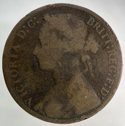 1875 Victoria One Penny Coin | Collectable Grade