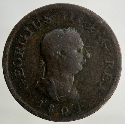 1807 George III 3rd Farthing Coin | Collectable Grade