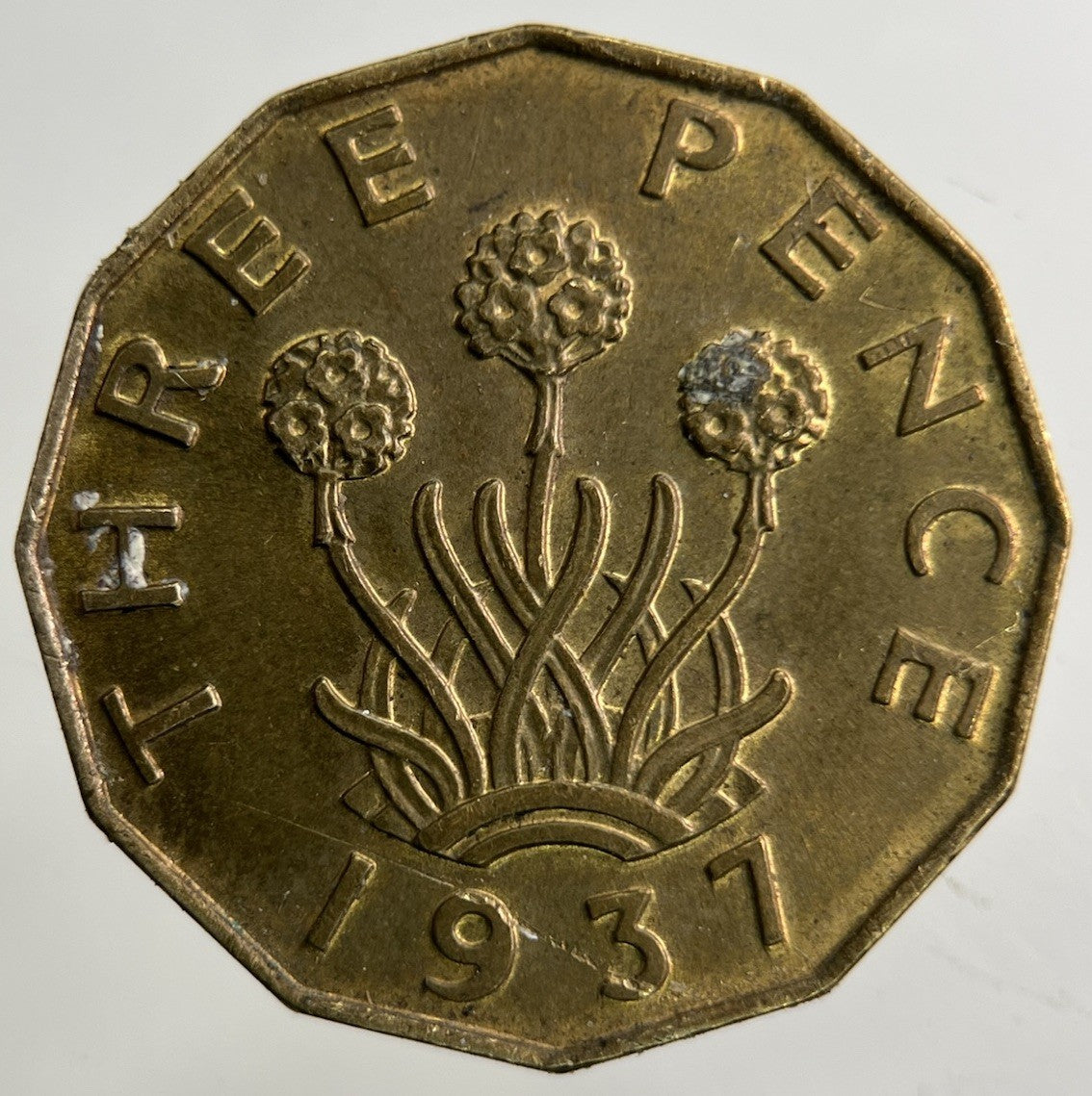 1937 George IV Threepence Coin | Very High Grade