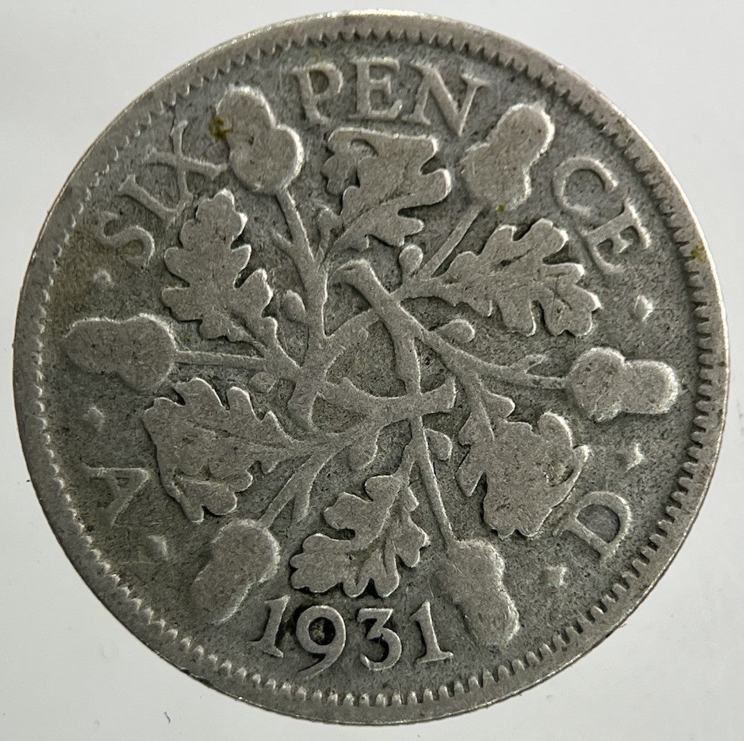 1931 George V Sixpence Silver Coin | Collectable Grade