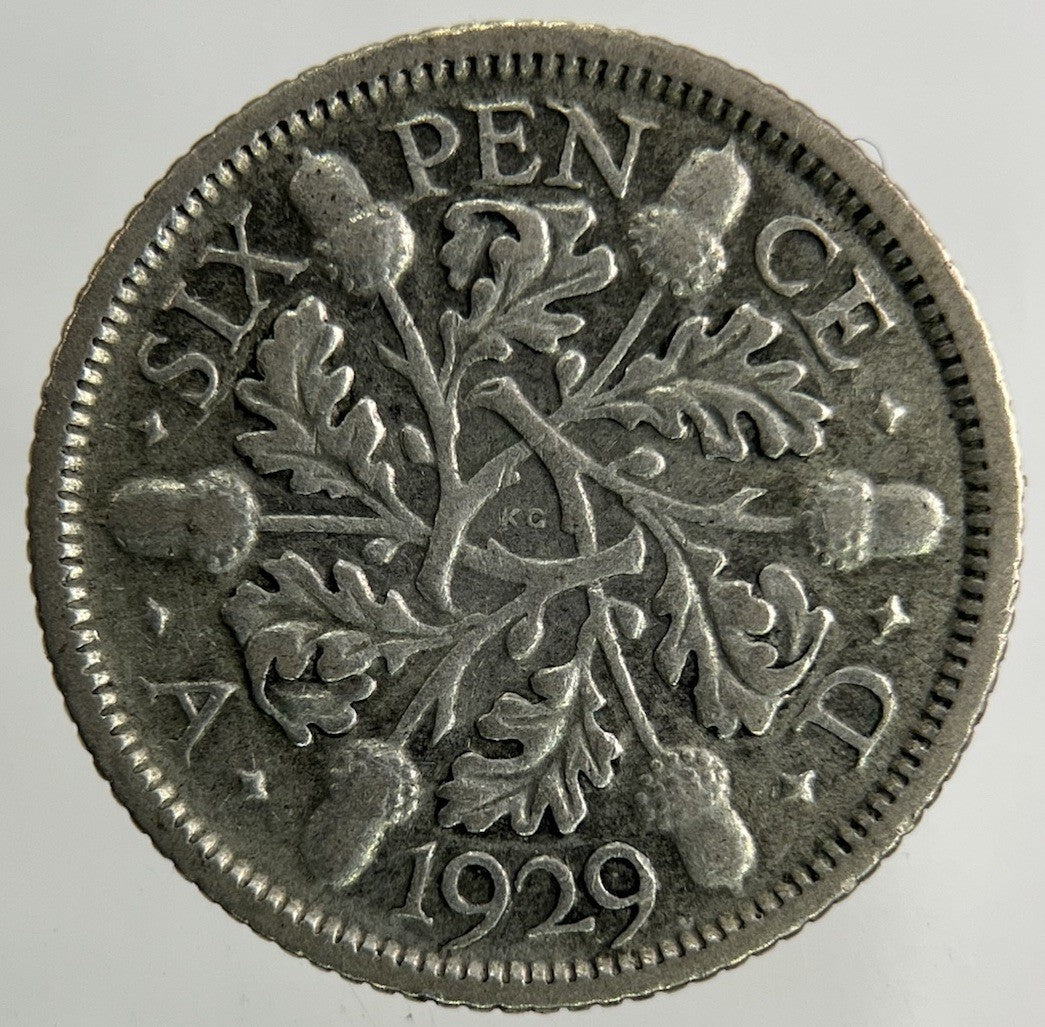 1929 George V Sixpence Silver Coin | Collectable Grade