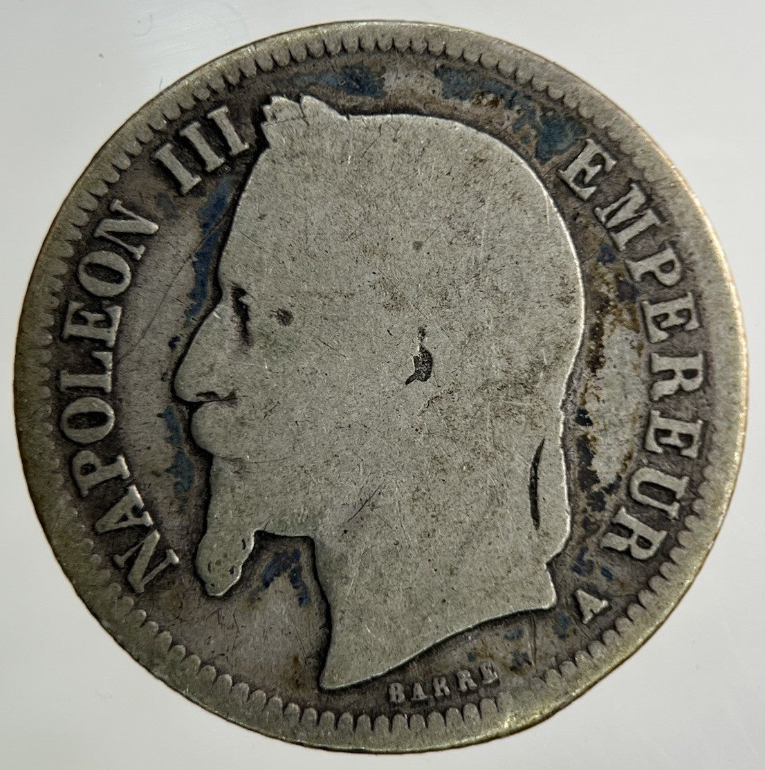 1869 France 1 Franc Silver Coin | Collectable Grade
