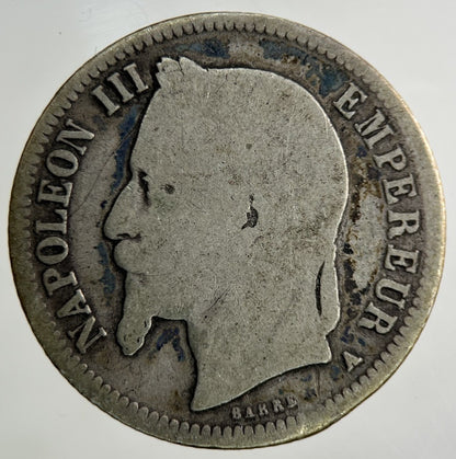 1869 France 1 Franc Silver Coin | Collectable Grade