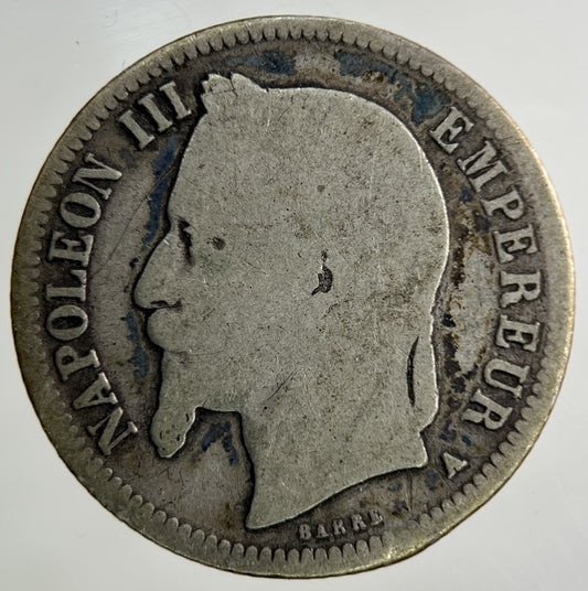 1869 France 1 Franc Silver Coin | Collectable Grade