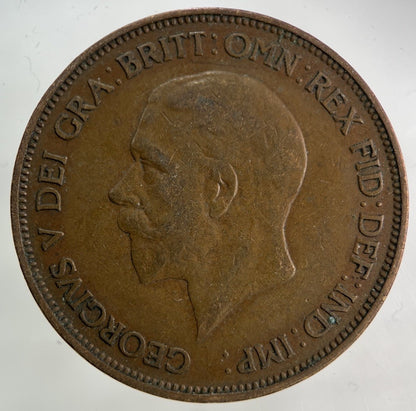 1936 George V One Penny Coin | Fine Collectable Grade