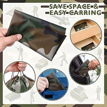 Soft Shell Camouflage Daypack Drawstring Closure Bag Sack Sports Outdoor Bag