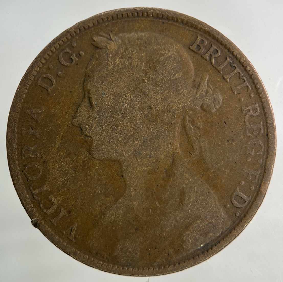1893 Victoria One Penny Coin | Collectable Grade