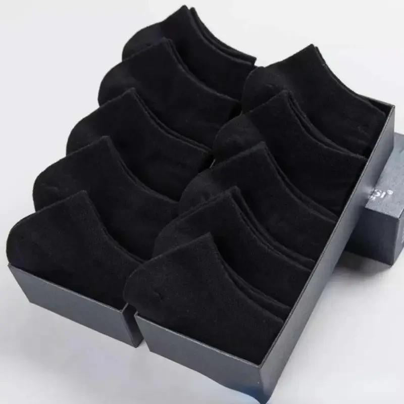 10 Pack Womens Trainer Black Ankle Socks Invisible Cotton Low Cut Sports Socks