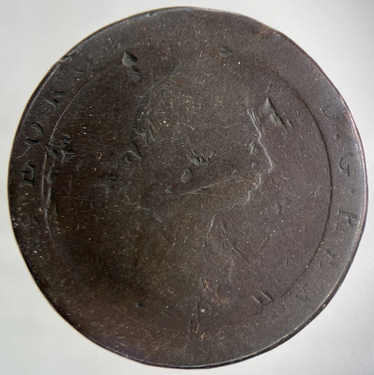 1797 George III 3rd Cartwheel One Penny Coin | Fair Grade