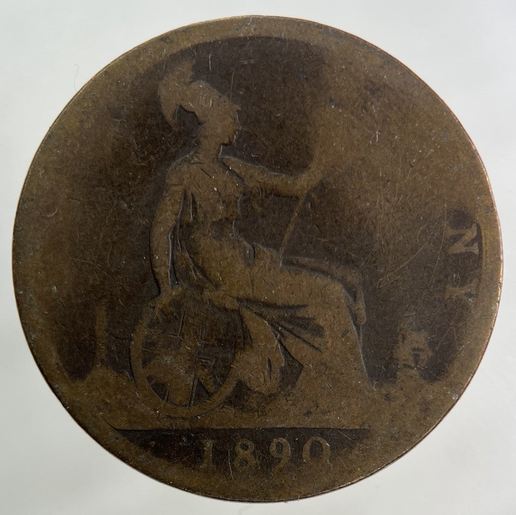 1890 Victoria One Penny Coin | Collectable Grade
