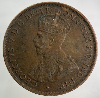 1933 Australia One Penny Coin | Fine Collectable Grade