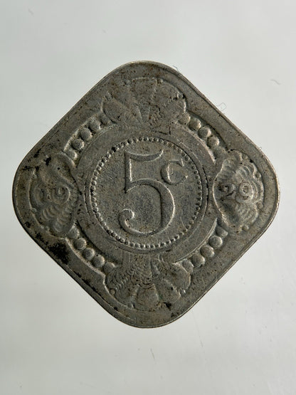 1929 Netherlands 5 Cent Coin | Collectable Grade