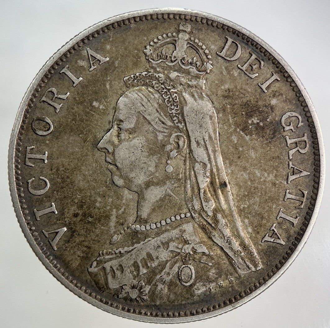 1889 Victoria Double Florin Silver Coin | Very High Grade