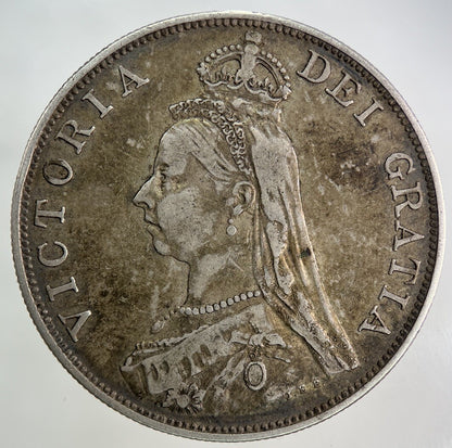 1889 Victoria Double Florin Silver Coin | Very High Grade