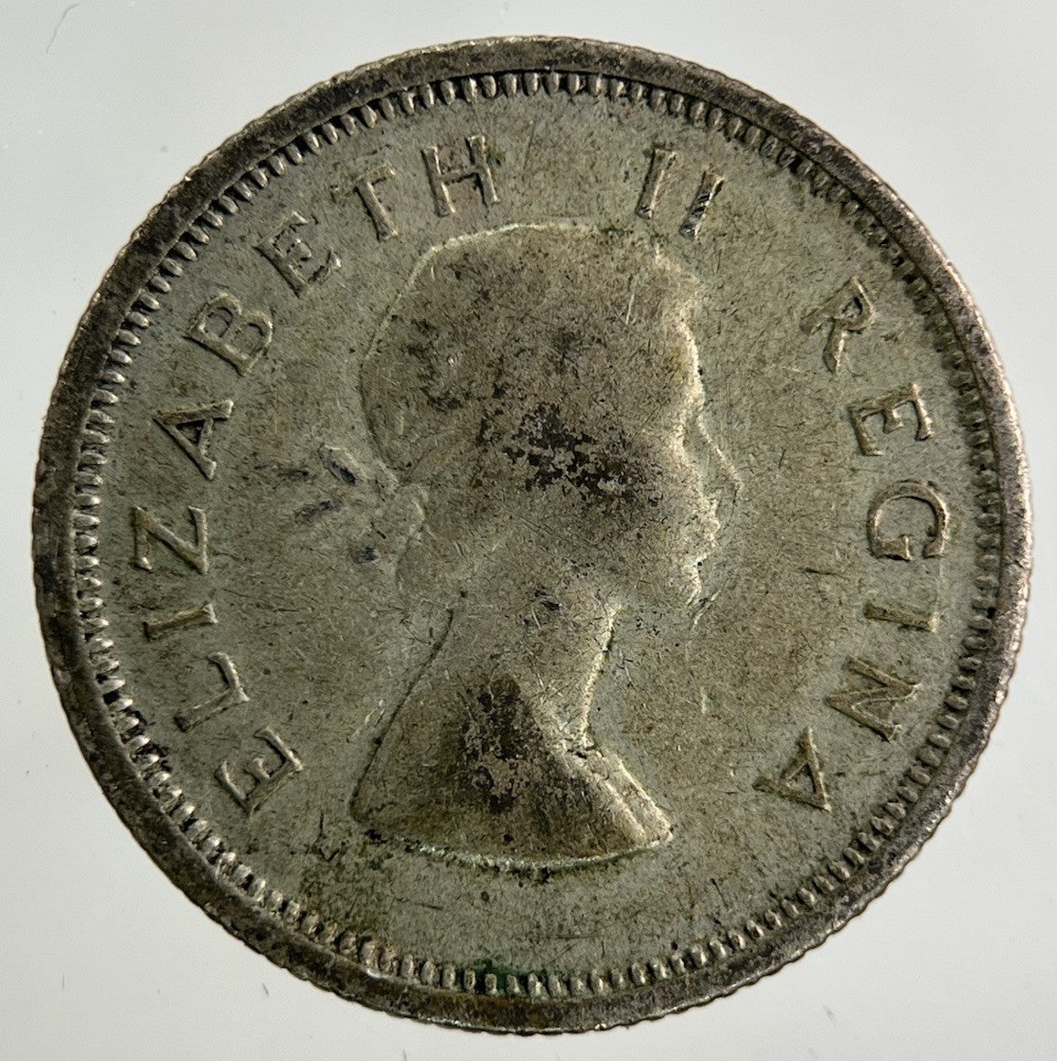 1953 South Africa Sixpence Silver Coin | Fine Collectable Grade