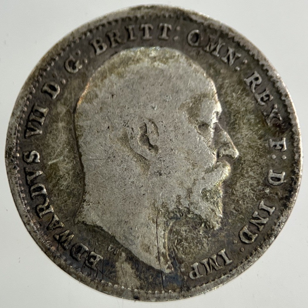 1902 Edward VII Threepence Silver Coin | Fine Collectable Grade