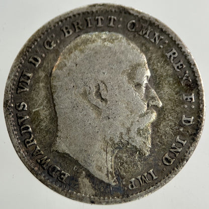 1902 Edward VII Threepence Silver Coin | Fine Collectable Grade