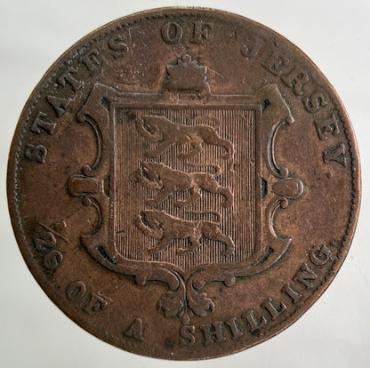 1841 Jersey 1/26th One Twenty Sixth Of A Shilling Coin | Collectable Grade
