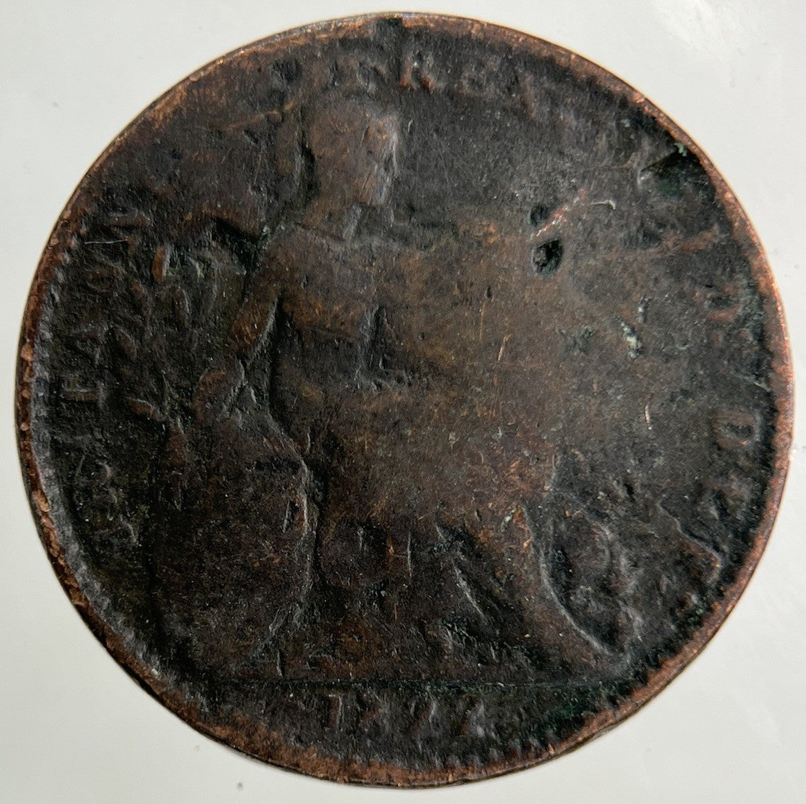 1822 George IV Farthing Coin | Fair Grade