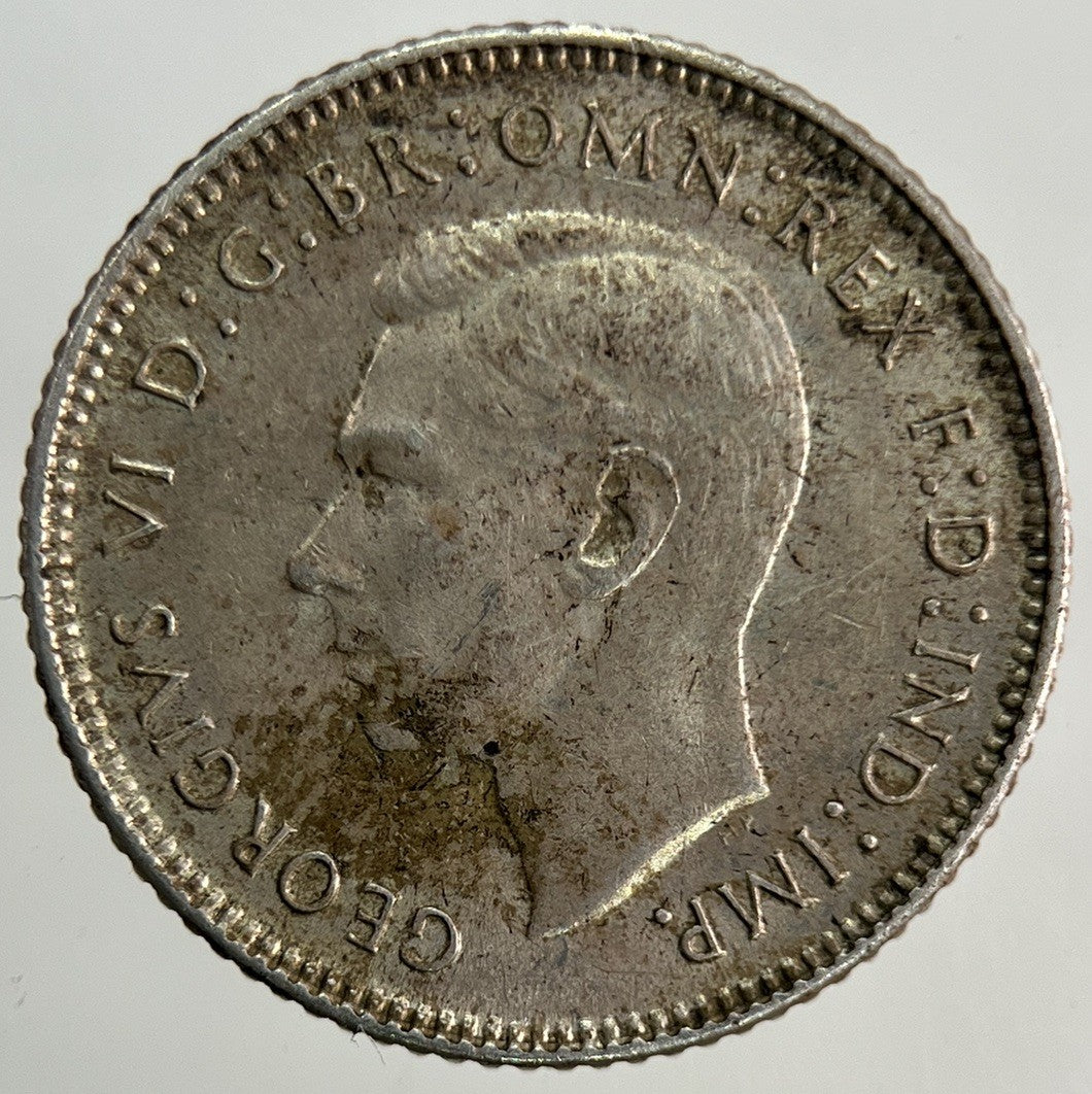 1942 - D Australia Sixpence Silver Coin | Very High Grade