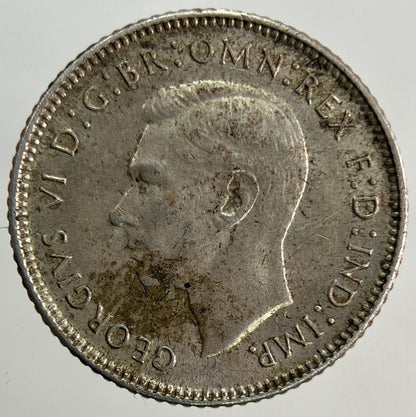 1942 - D Australia Sixpence Silver Coin | Very High Grade