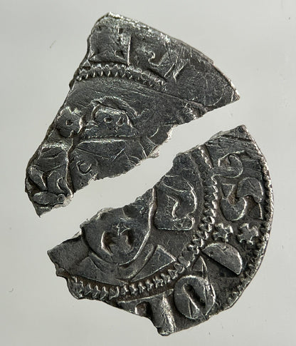 1280 - 1304 John II 2nd d’Aveses Sterling Hainaut Belgium Silver Hammered Coin