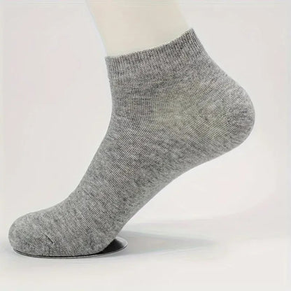 1 Pair Mens Trainer Liner Grey Ankle Socks Invisible Cotton Low Cut Sports Socks