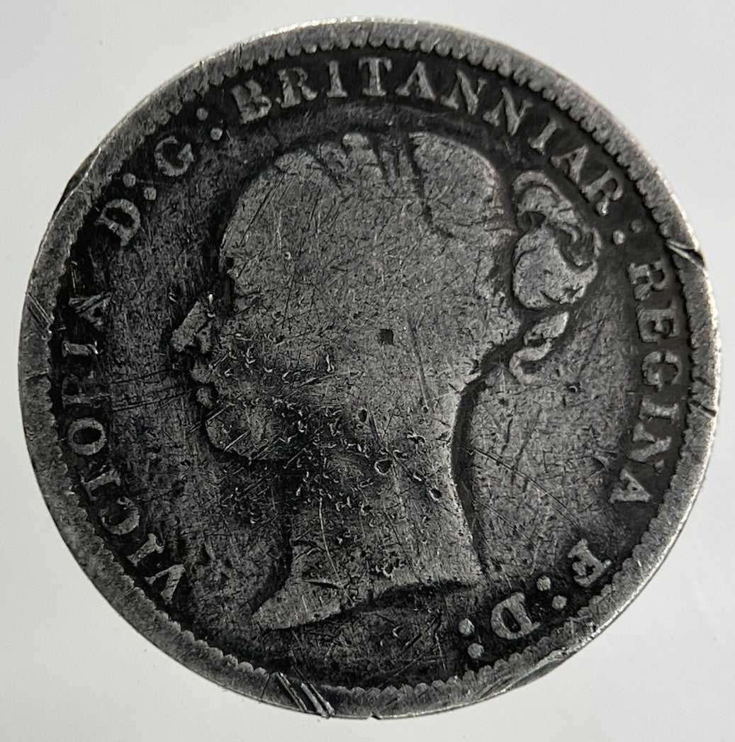 1886 Victoria Threepence Silver Coin | Fine Collectable Grade