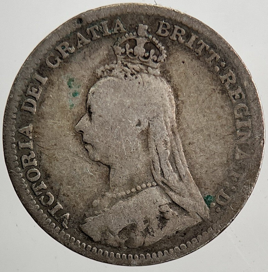 1890 Victoria Threepence Silver Coin | Fine Collectable Grade
