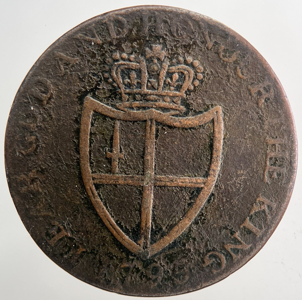 1795 Middlesex W Williams Half - Penny Token Coin | Collectable Grade | a9350