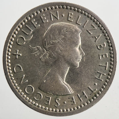 1954 New Zealand Threepence Coin | Very Fine Grade | a9823