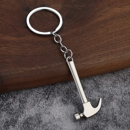 Mini Metal Builder Construction Hammer DIY Tool Keyring Premium Keychain Gift UK