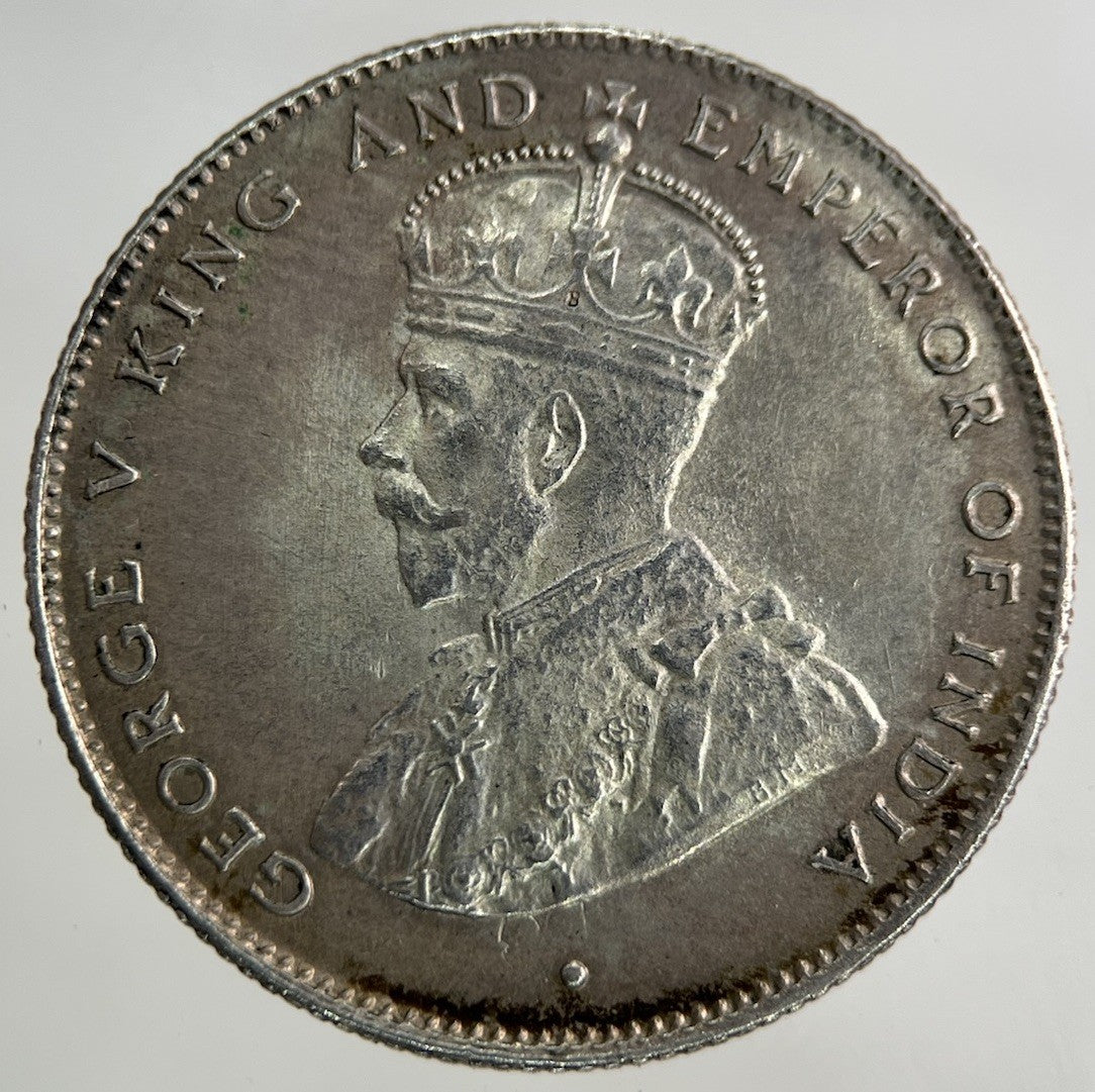 1919 Ceylon 50 Cents Silver Coin | Very High Grade
